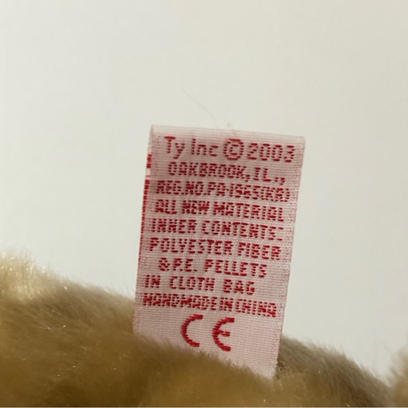 2003 Ty Beanie Buddies Schnitzel Schnauzer Dog Puppy Brown Collar 12" Plush Toy - Picture 6 of 8